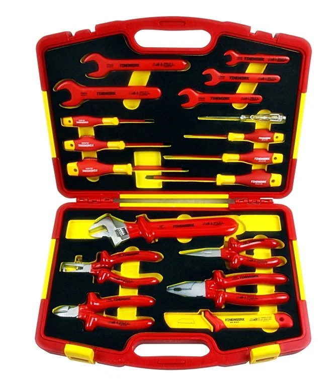 Set di strumenti VDE per isolatori elettrici da 18 pezzi