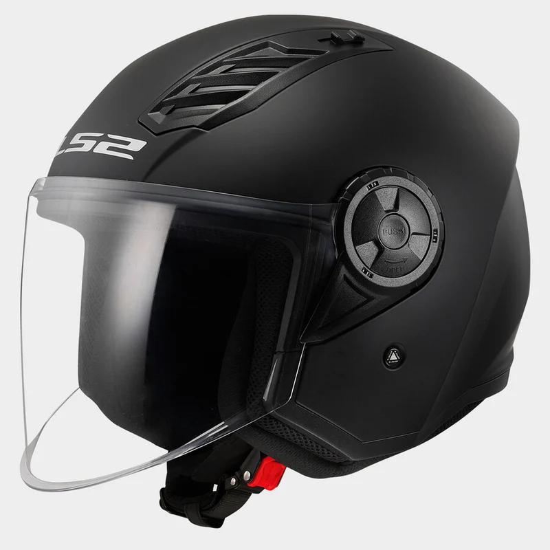 CASCO JET OF616 AIRFLOW II LS2 E2206 NERO OPACO