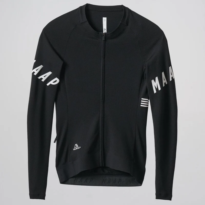 Maglia donna maniche lunghe Maap Apex Aeon - Nero bianco