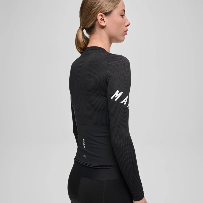 Maglia donna maniche lunghe Maap Apex Aeon - Nero bianco