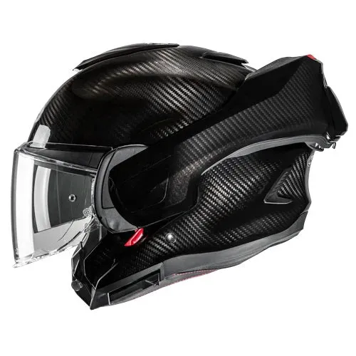 CASCO MODULARE HJC F100 CARBON NERO LUCIDO