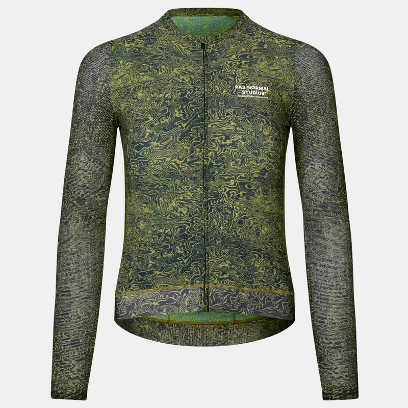 Maglia donna maniche lunghe Pas Normal Studios Essential Light AOP Grain - Verde