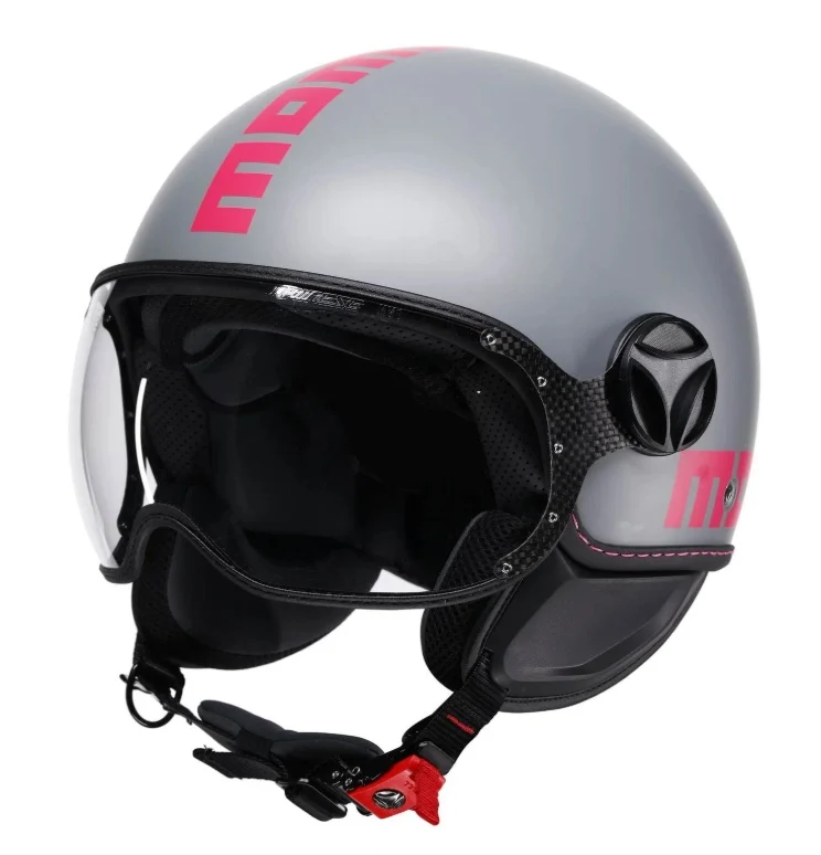 CASCO JET FGTR CLASSIC MOMODESIGN E2206 FLUO MATT GREY-FUCSIA