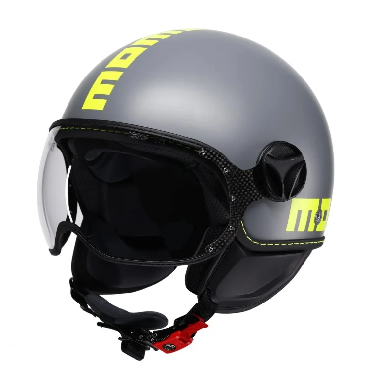 CASCO JET FGTR CLASSIC MOMODESIGN E2206 FLUO MATT GREY-YELLOW FLUO