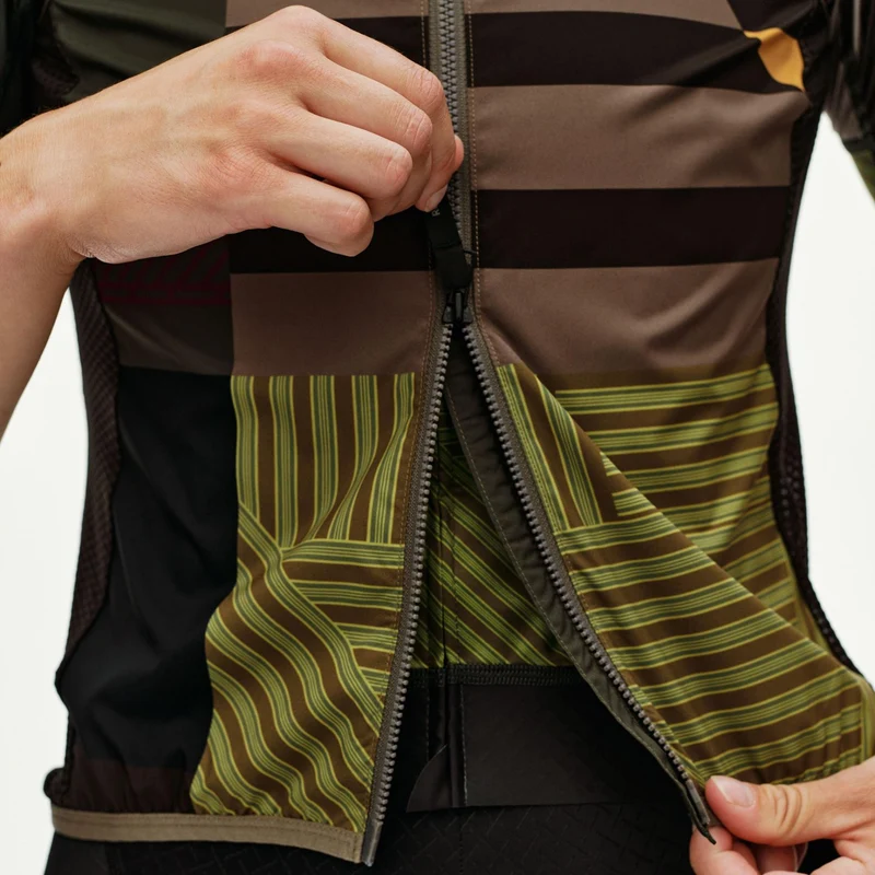 Gilet Donna Pas Normal Studios Mechanism Stow Away AOP International - Verde
