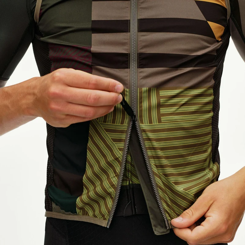 Gilet Pas Normal Studios Mechanism Stow Away AOP International - Verde