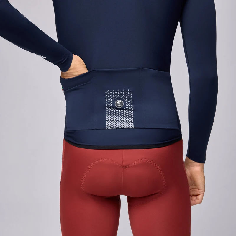 Maglia maniche lunghe Pissei Primapelle - Blu navy