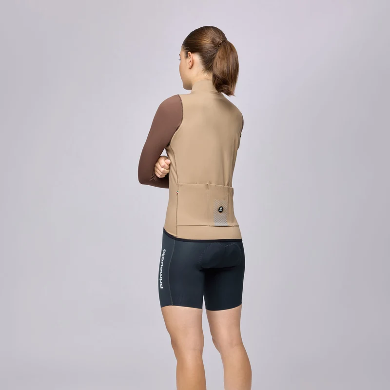 Maglia maniche lunghe Pissei Primapelle Bicolor - Argilla espresso