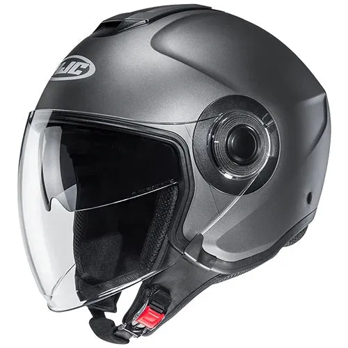 CASCO JET HJC I40N TITANIO OPACO
