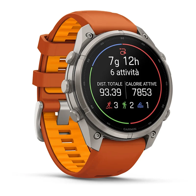 Garmin Fenix 9 Pro 47 mm inReach - Grigio Arancio