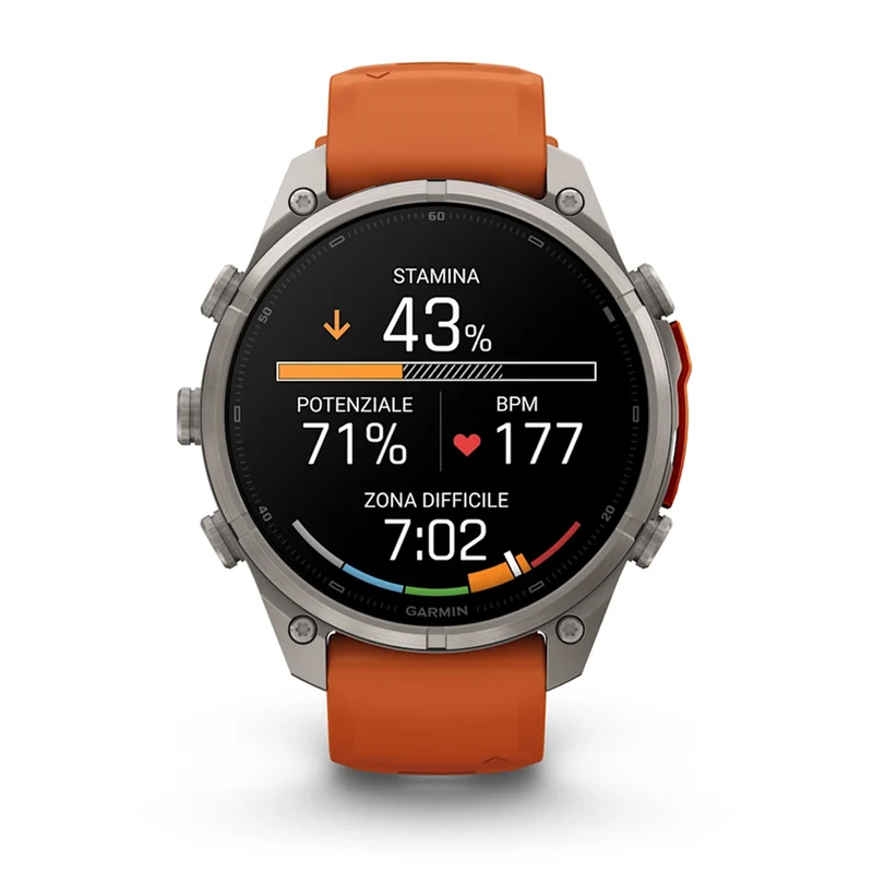 Garmin Fenix 9 Pro 47 mm inReach - Grigio Arancio
