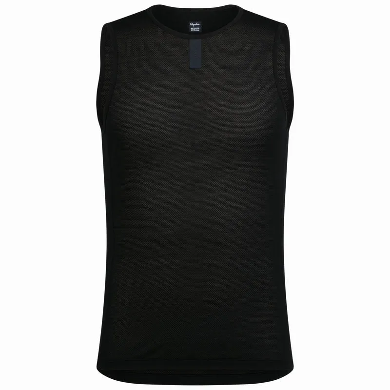 Maglia intima senza maniche Rapha Merino Lightweight - Nero
