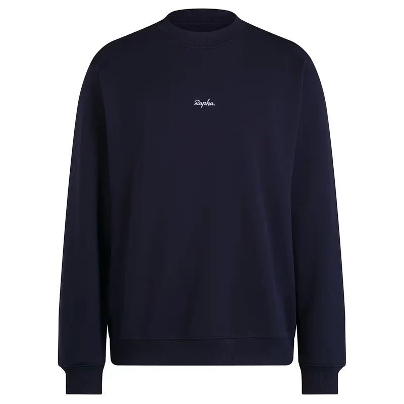 Felpa senza cappuccio Rapha Heavyweight Cotton - Blu