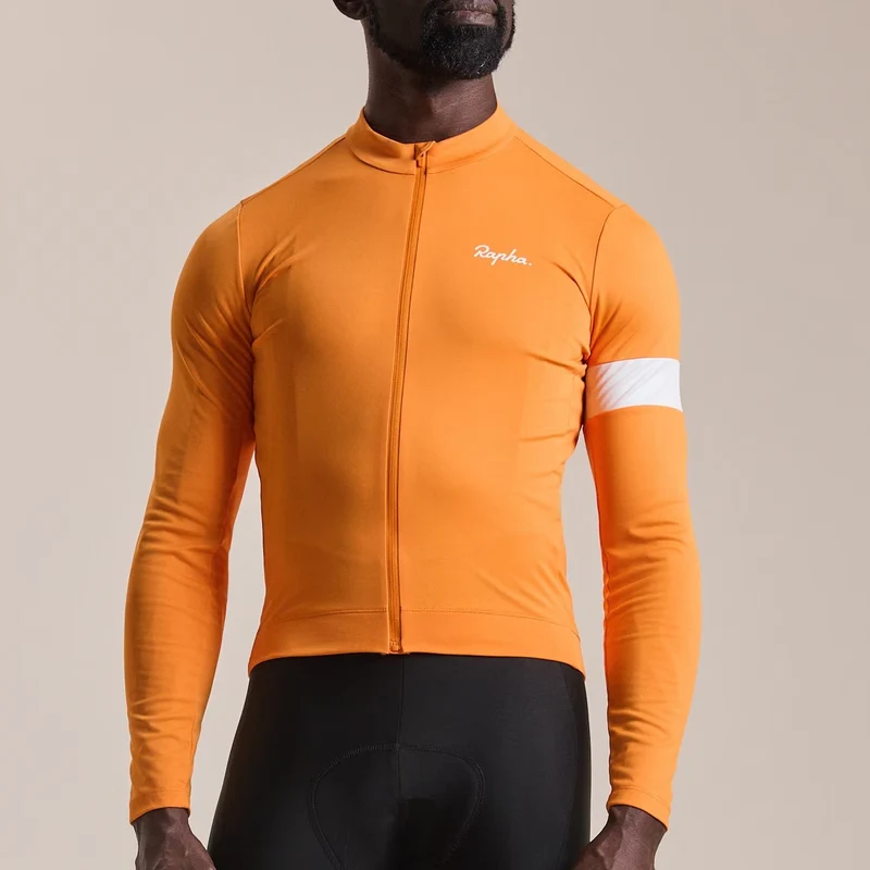 Maglia maniche lunghe Rapha Core - Arancio