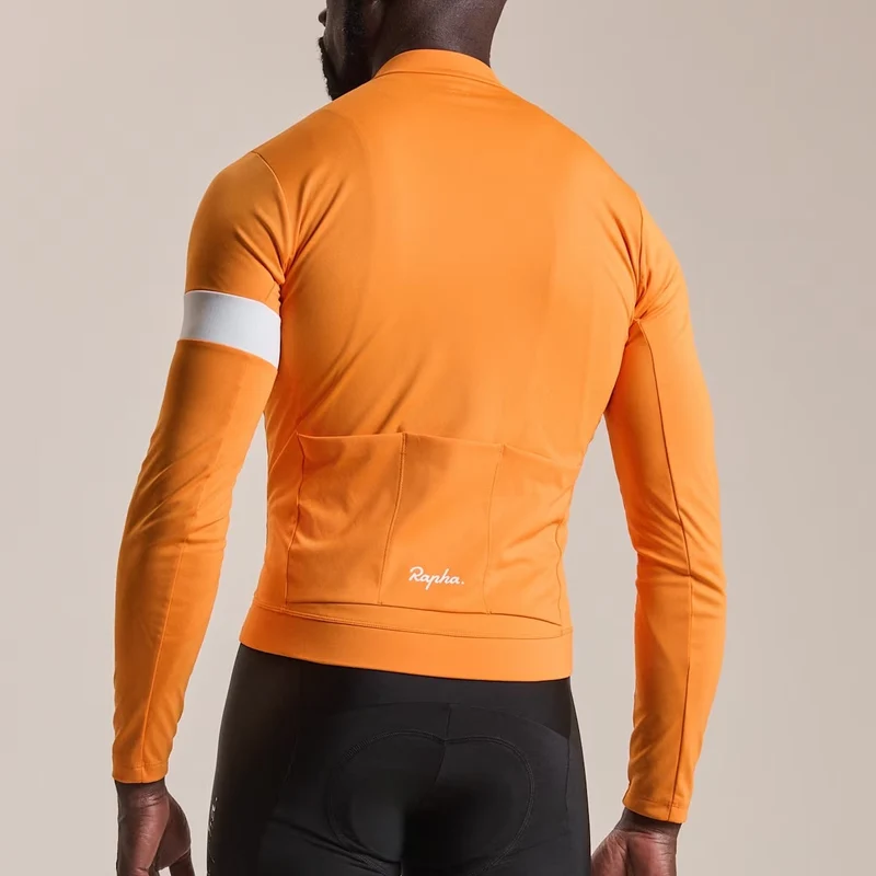Maglia maniche lunghe Rapha Core - Arancio