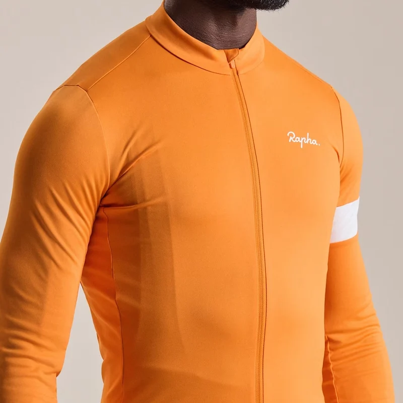Maglia maniche lunghe Rapha Core - Arancio