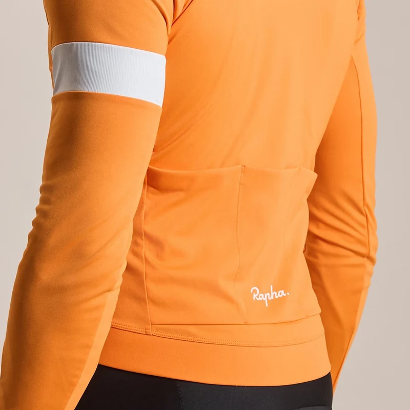 Maglia maniche lunghe Rapha Core - Arancio