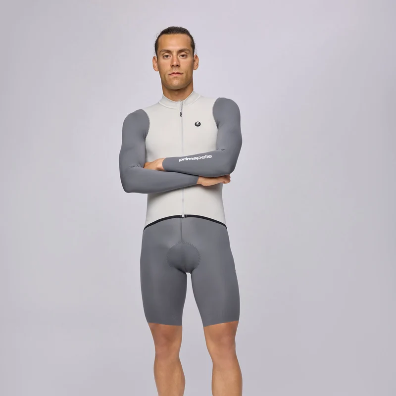 Maglia maniche lunghe Pissei Primapelle Bicolor - Grigio