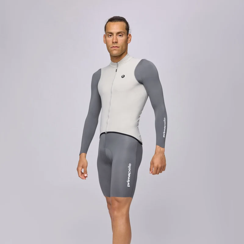 Maglia maniche lunghe Pissei Primapelle Bicolor - Grigio