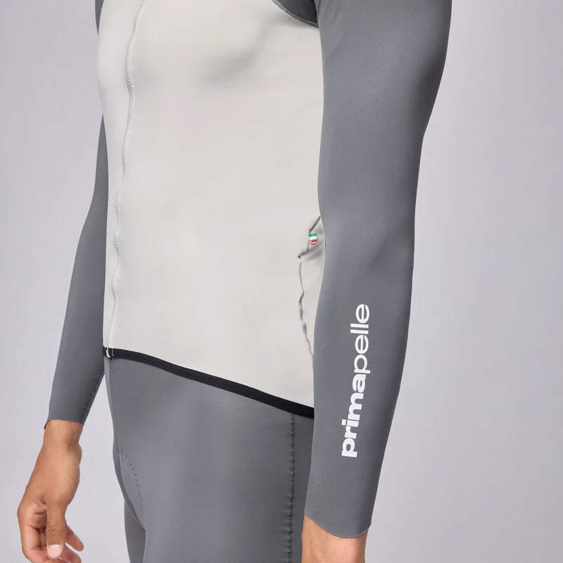 Maglia maniche lunghe Pissei Primapelle Bicolor - Grigio
