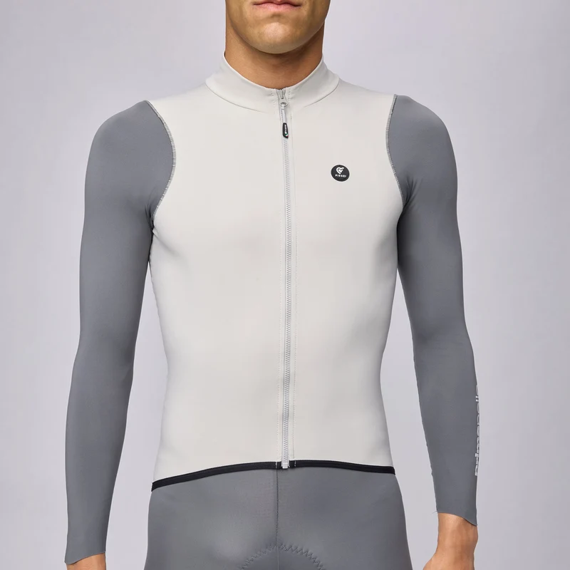 Maglia maniche lunghe Pissei Primapelle Bicolor - Grigio