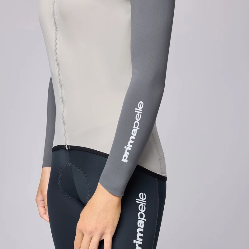 Maglia maniche lunghe Pissei Primapelle Bicolor - Grigio