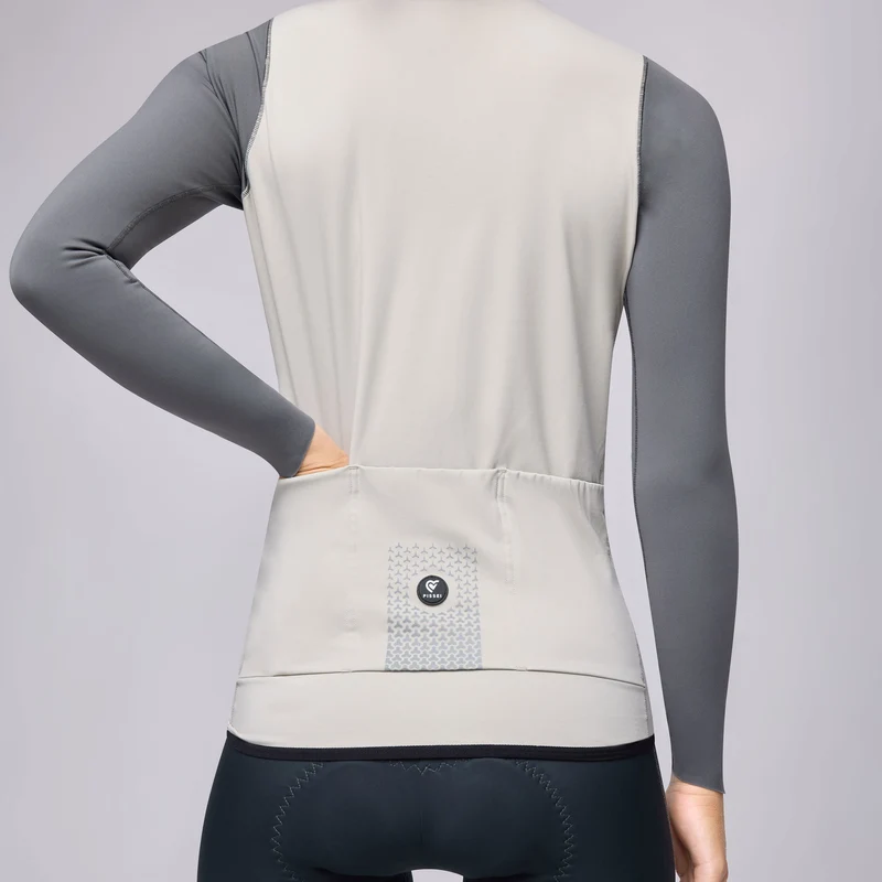 Maglia maniche lunghe Pissei Primapelle Bicolor - Grigio