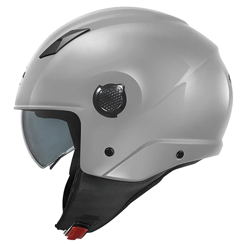 CASCO DEMI-JET KV58 GRIGLIO LUCIDO
