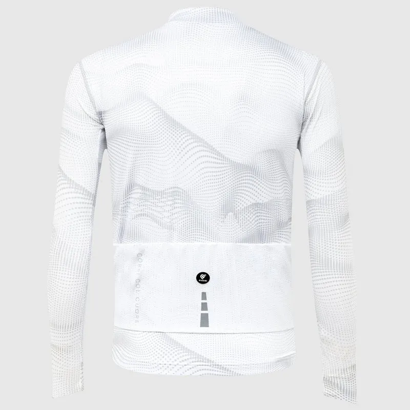 Maglia maniche lunghe Pissei Sanremo - Bianco grigio