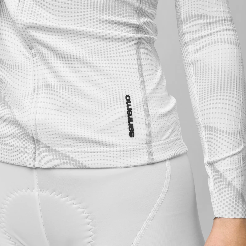 Maglia maniche lunghe Pissei Sanremo - Bianco grigio