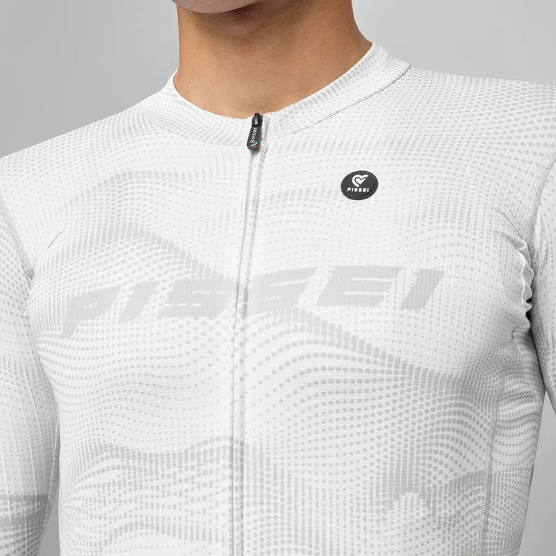 Maglia maniche lunghe Pissei Sanremo - Bianco grigio