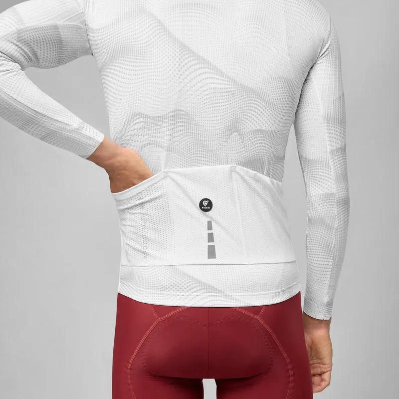 Maglia maniche lunghe Pissei Sanremo - Bianco grigio