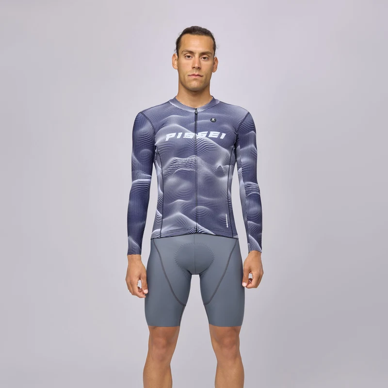 Maglia maniche lunghe Pissei Sanremo - Blu celeste