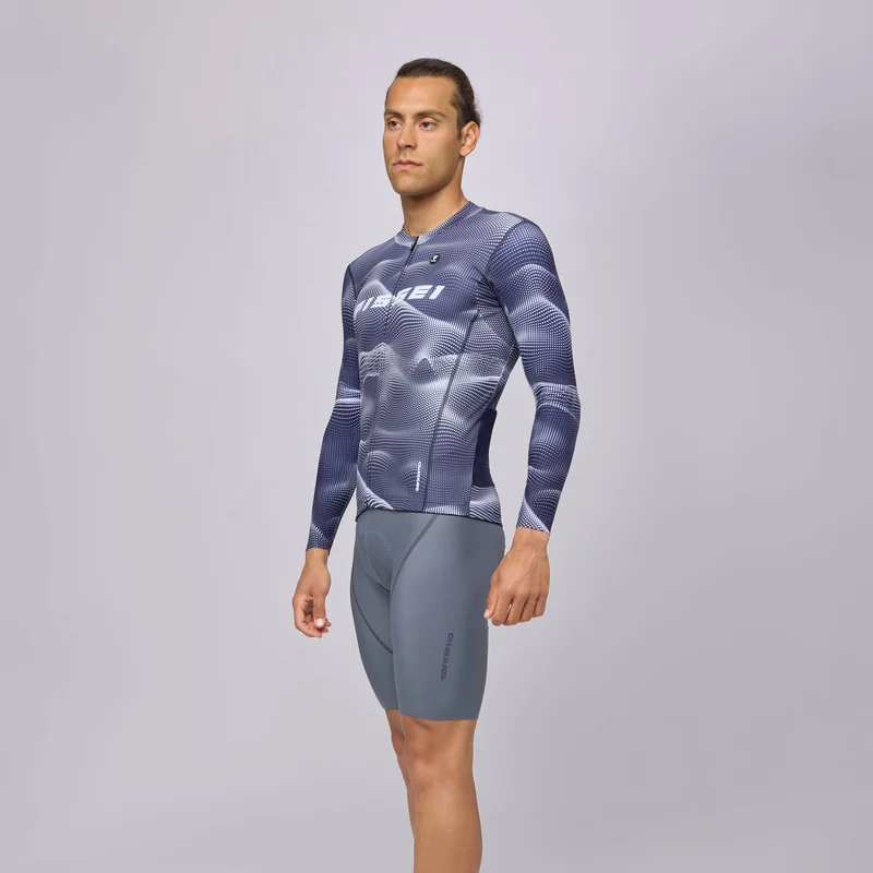 Maglia maniche lunghe Pissei Sanremo - Blu celeste