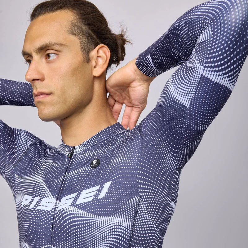 Maglia maniche lunghe Pissei Sanremo - Blu celeste