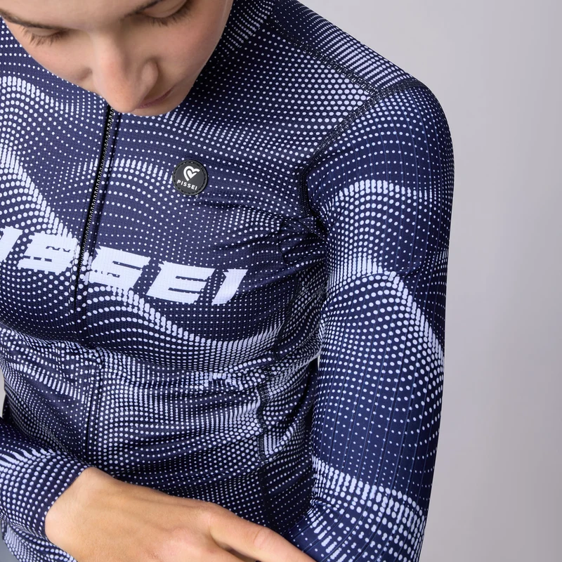 Maglia maniche lunghe Pissei Sanremo - Blu celeste