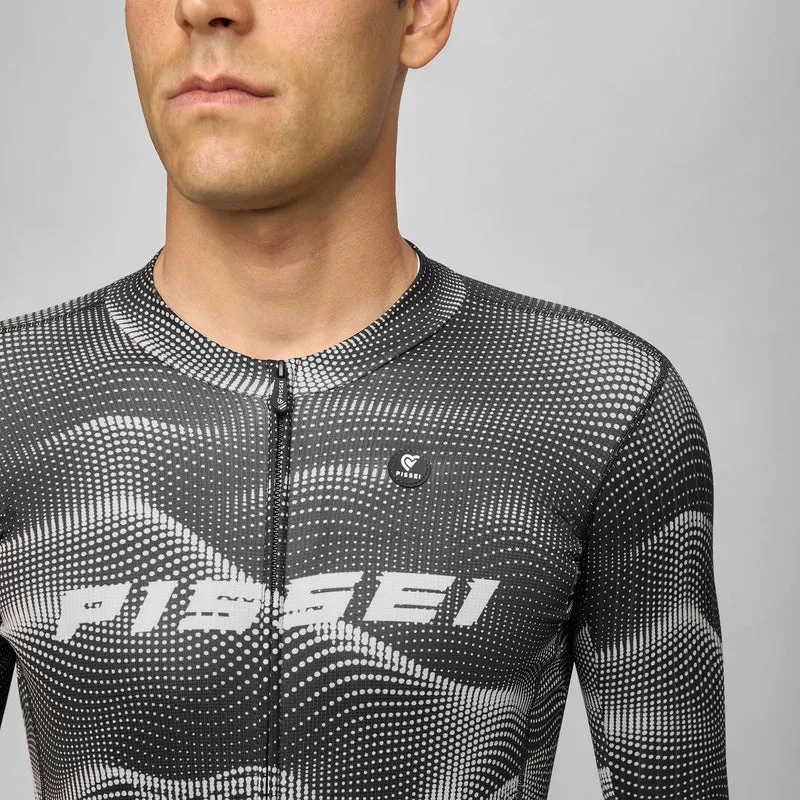 Maglia maniche lunghe Pissei Sanremo - Nero grigio