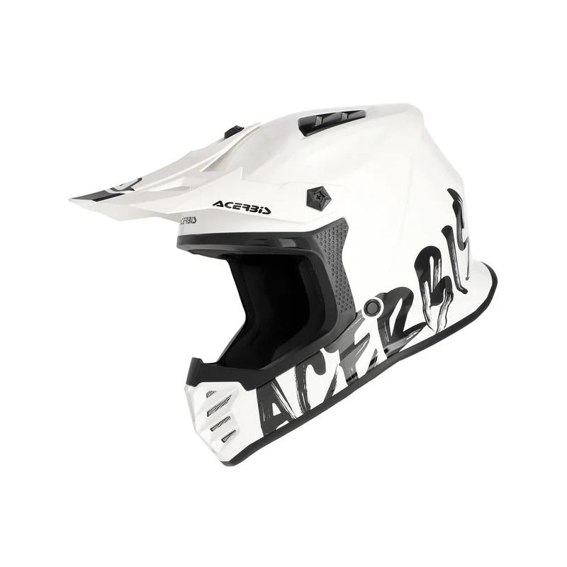 CASCO CROSS BAMBINO ACERBIS PROFILE BIANCO-NERO TAGLIA 50