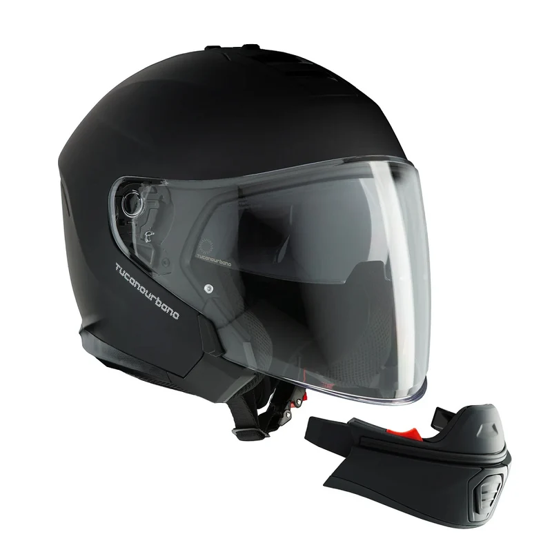 CASCO SCOMPONIBILE TUCANO URBANO HYPERLINK NERO OPACO