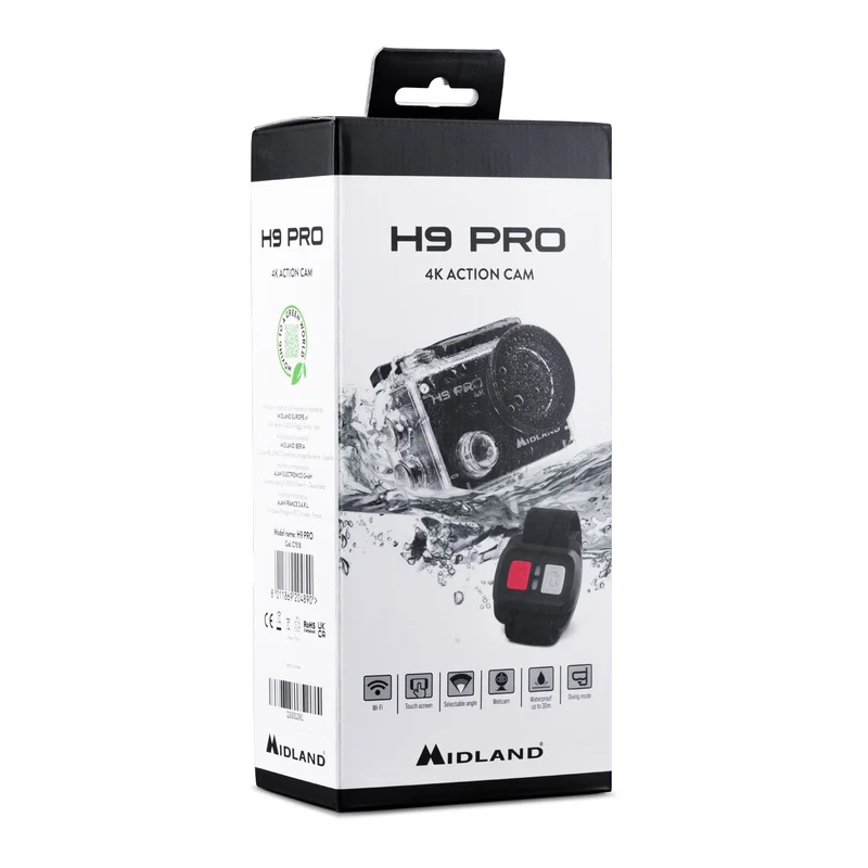 TELECAMERA MIDLAND H9 PRO 4K ACTION CAM