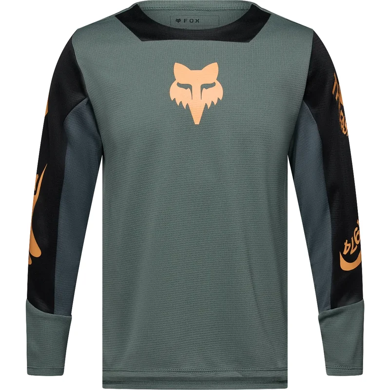 Maglia manica lunga bambino Fox Defend Creation - Verde