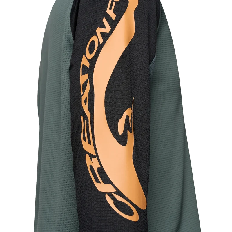 Maglia manica lunga bambino Fox Defend Creation - Verde