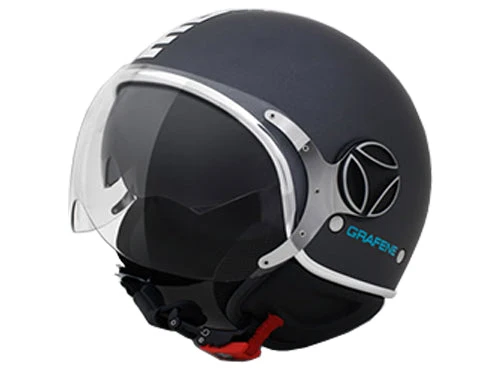 CASCO JET MOMO FIGHTER FGTR GRAPHENE 1.0 TITANIO FROST