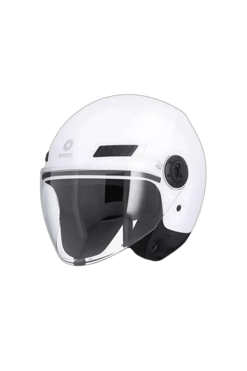 SHIRO SH-62 KIOTO CASCHI DI MOTO MONOCOLOR BIANCO
