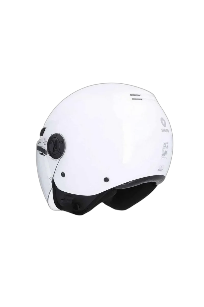 SHIRO SH-62 KIOTO CASCHI DI MOTO MONOCOLOR BIANCO
