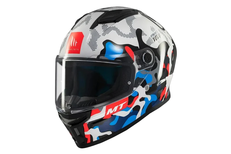 MT STINGER 2 YOZU INTEGRALE CASCHI DI MOTO BLU BIANCO