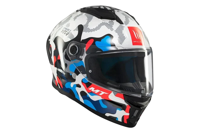 MT STINGER 2 YOZU INTEGRALE CASCHI DI MOTO BLU BIANCO