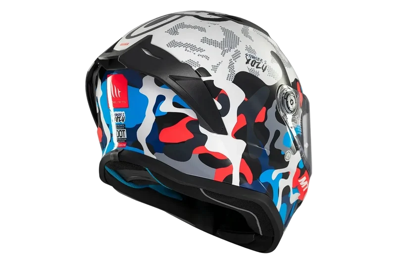 MT STINGER 2 YOZU INTEGRALE CASCHI DI MOTO BLU BIANCO