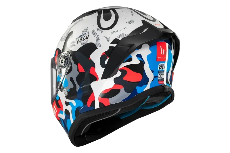 MT STINGER 2 YOZU INTEGRALE CASCHI DI MOTO BLU BIANCO