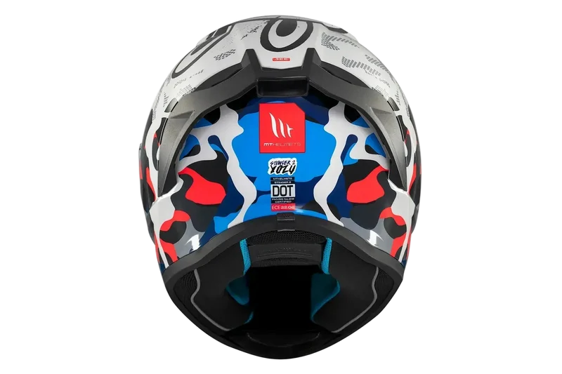 MT STINGER 2 YOZU INTEGRALE CASCHI DI MOTO BLU BIANCO